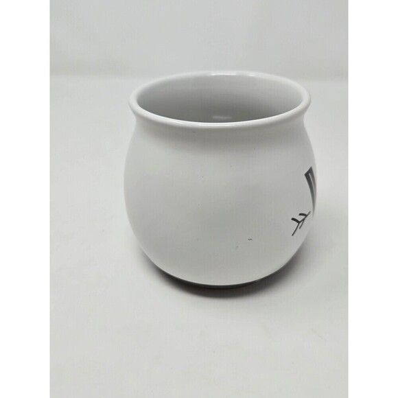 THRESHOLD TARGET WHITE & GREY MONOGRAM INITIAL W COFFEE MUG CUP BEVERAGE RETIRED - Picture 6 of 11